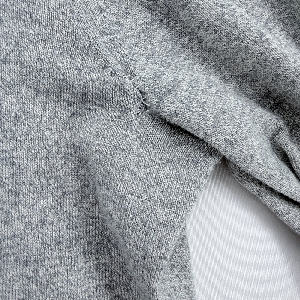 Banana Republic Mens Silk Cotton Cashmere V-Neck Sweater‎ Heather Grey Large - Picture 5 of 5